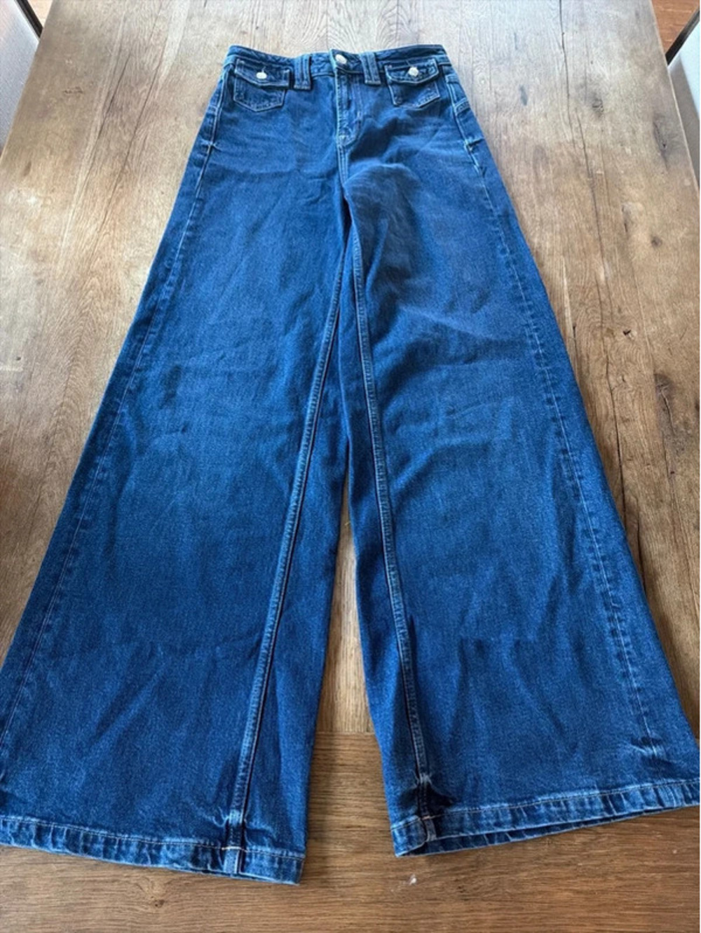 We the free wide leg flare jeans size 26